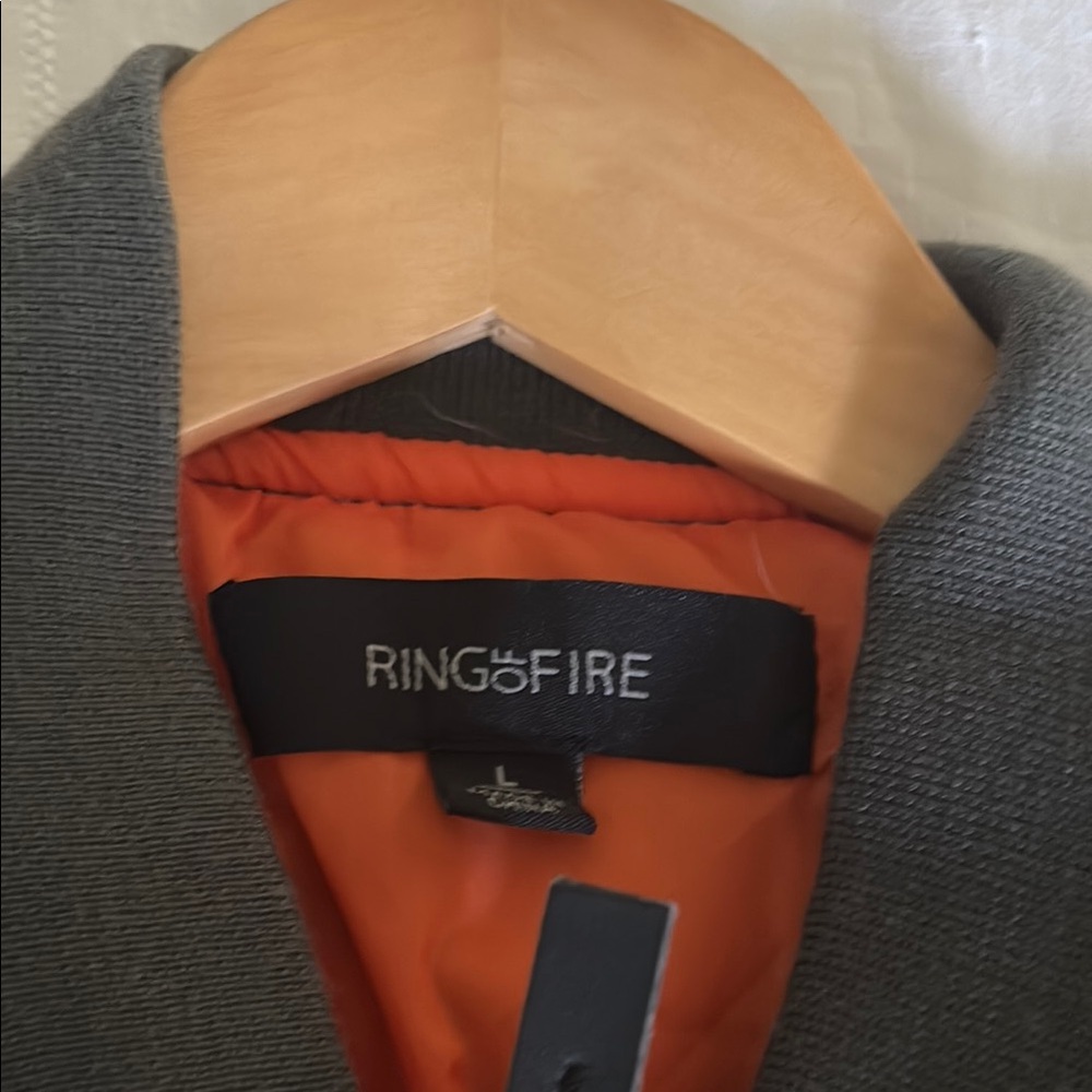 Ring of Fire Charcoal Jacket with Tangerine Interior